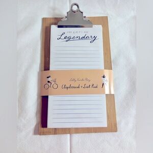 NEW Libby Vander Ploeg My Lists are Legendary notepad and clipboard